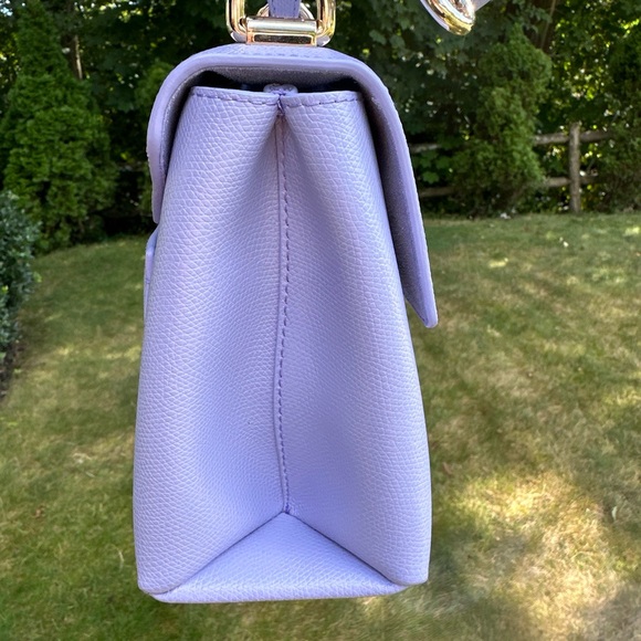 FURLA 1927 Top Handle Mini Lilac Purple Shoulder Bag preowned - Picture 9 of 14